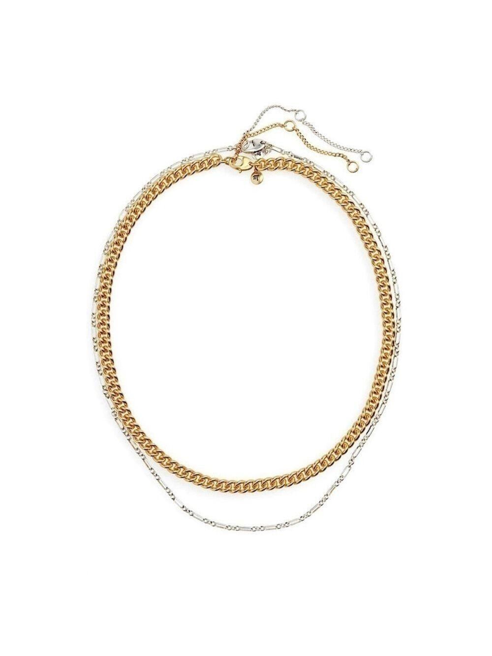 Madewell Mixed Metal Chain Necklace Set - Picture 3 of 13